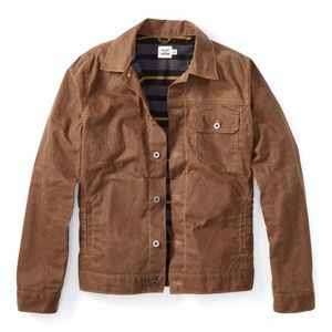 Flannel-lined Waxed Trucker Jacket *NWT*